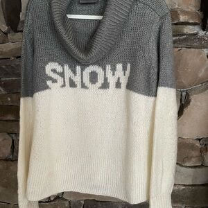Wooden Ships Two-Tone Cowl Neck Sweater